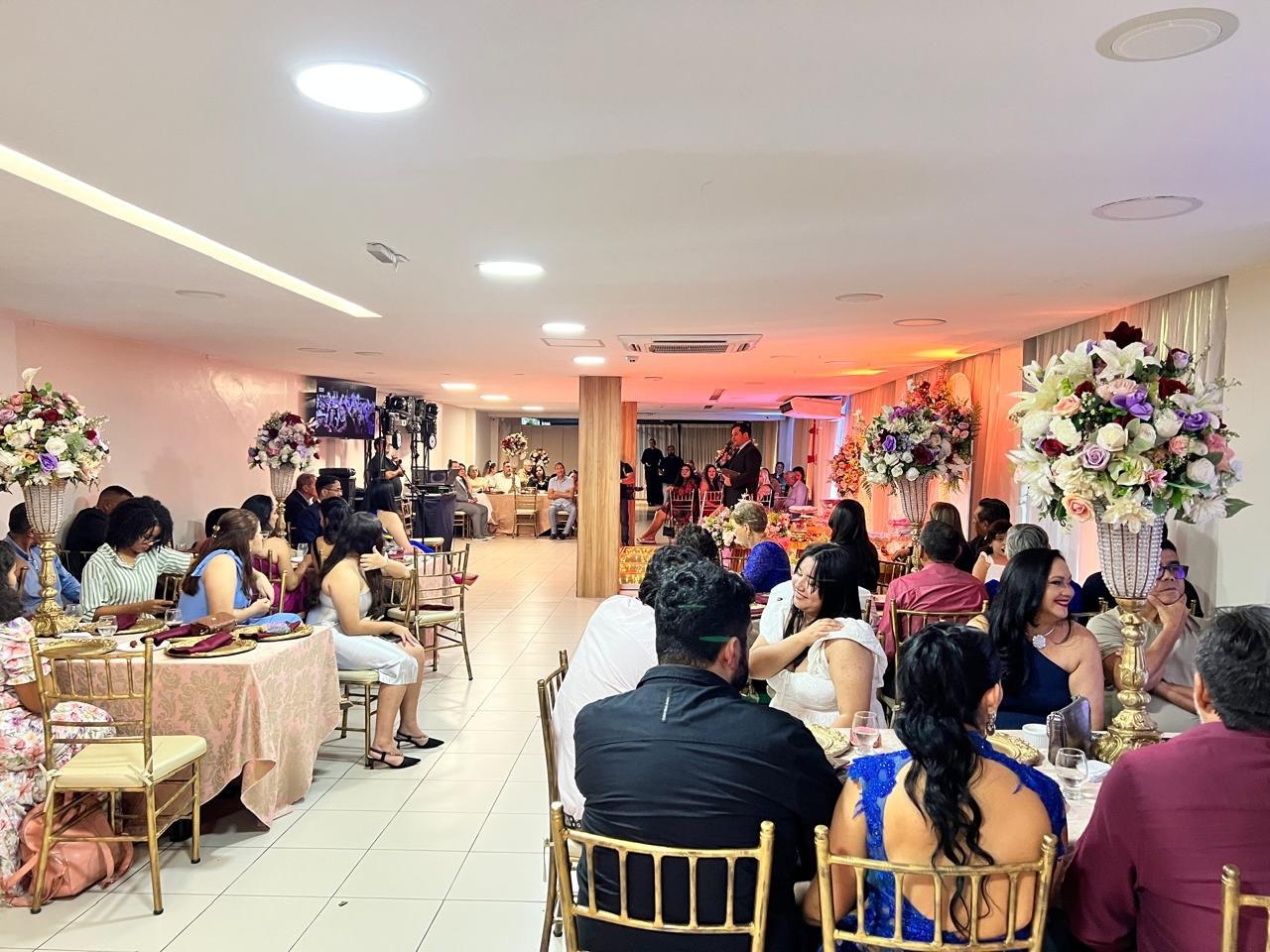 Salão Pra Vida Eventos preparado para receber convidados com conforto